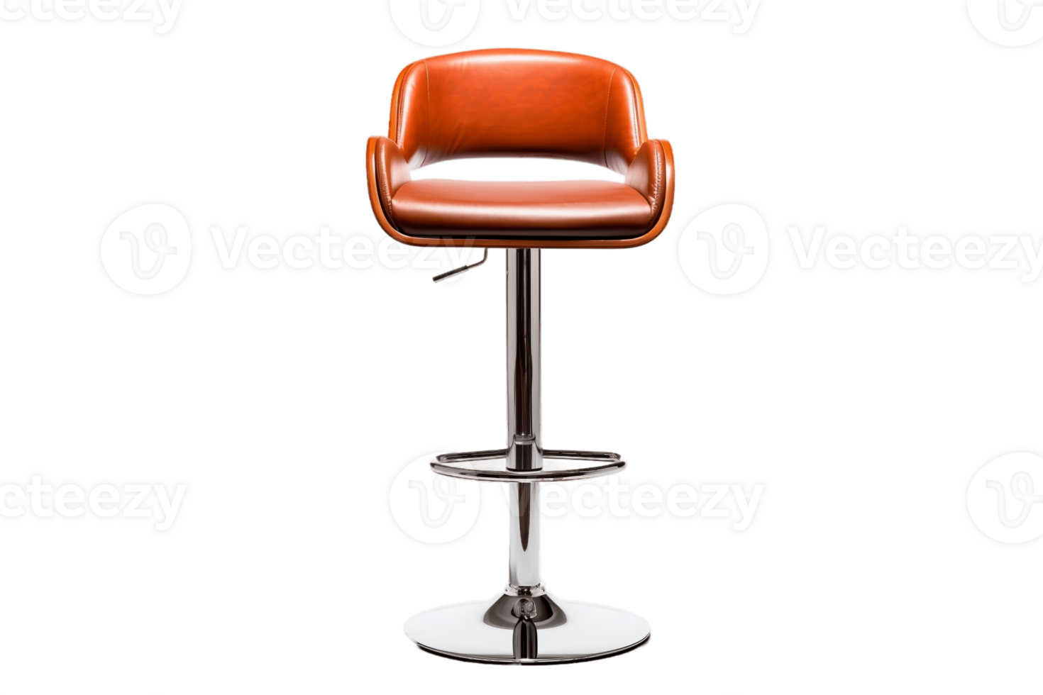 AI generated Adjustable Bar Stool on Transparent Background. AI png