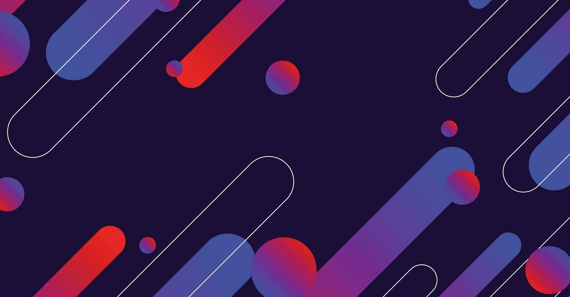 Abstract colorful minimal geometric background design vector