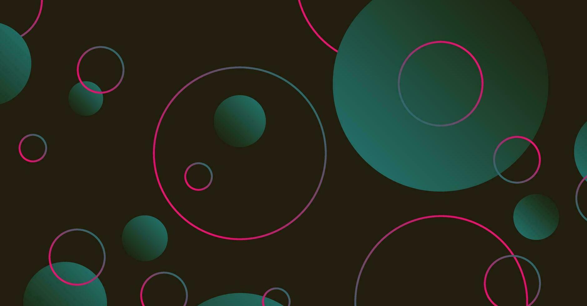 Abstract minimal gradient geometric circle background vector