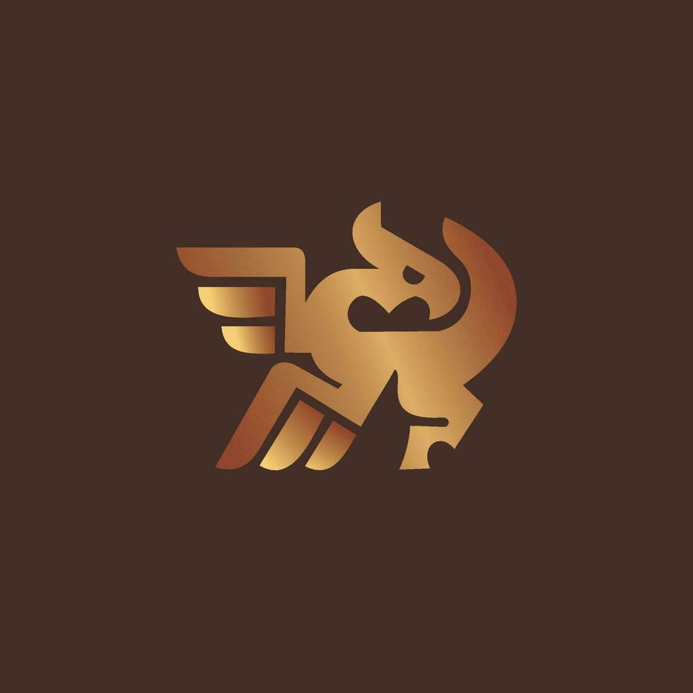 golden dragon logo design. chinese dragon icon illustration vector