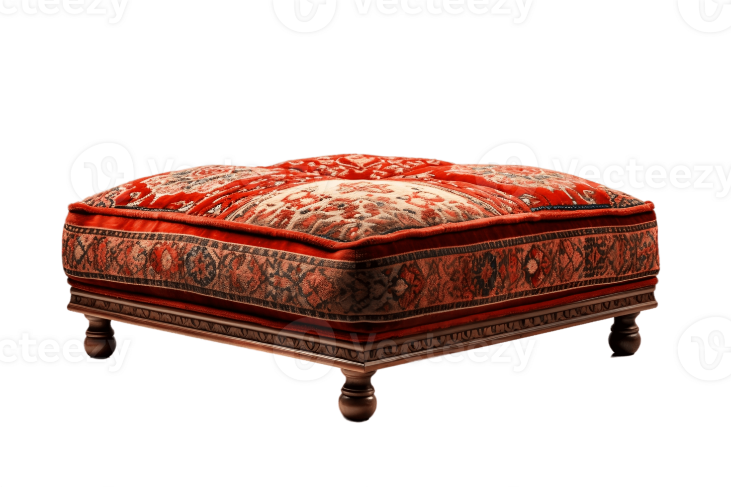 AI generated Ottoman on Transparent Background. AI png