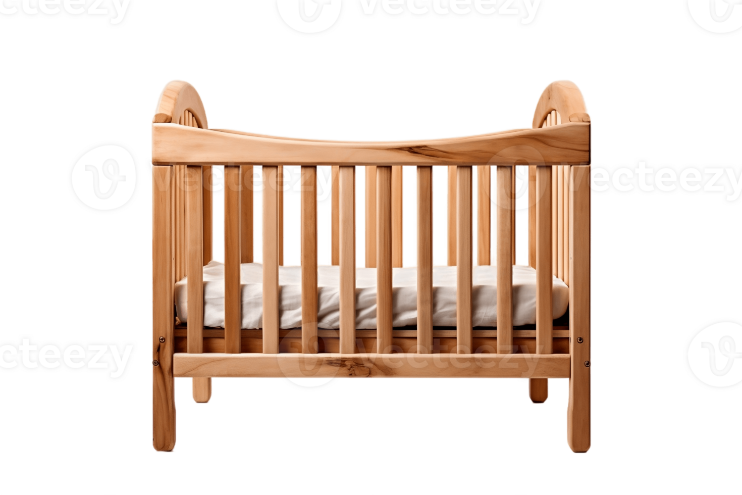 AI generated Crib on Transparent Background. AI png