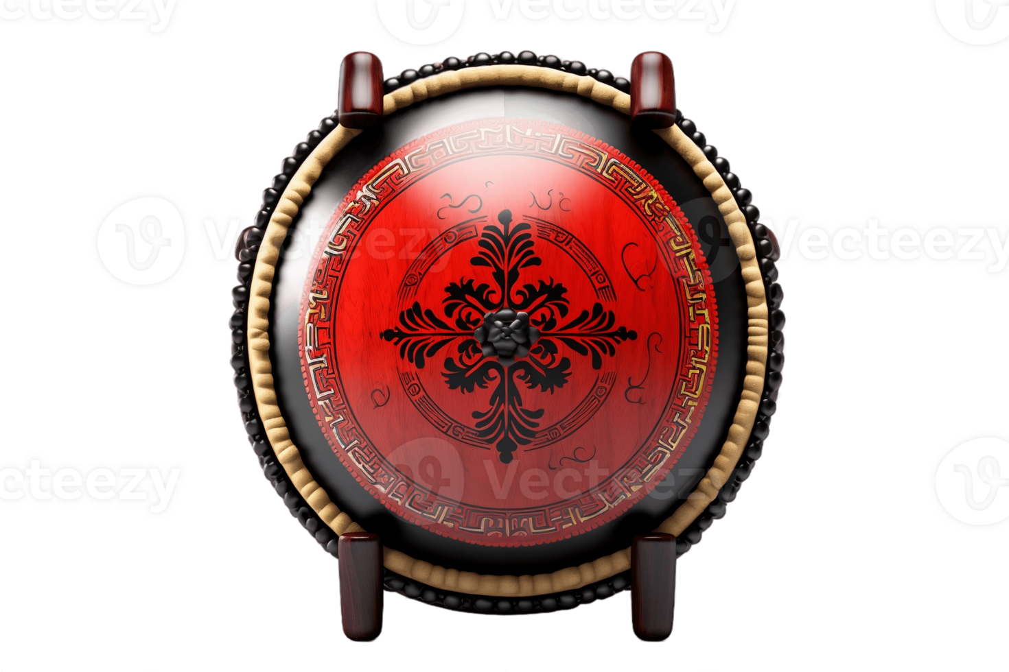 AI generated Taiko Drum on a Transparent Background. AI png