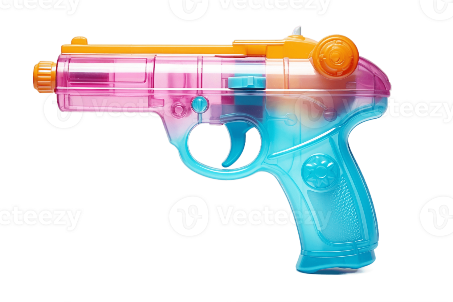 AI generated Water Gun Isolated on Transparent Background. AI png