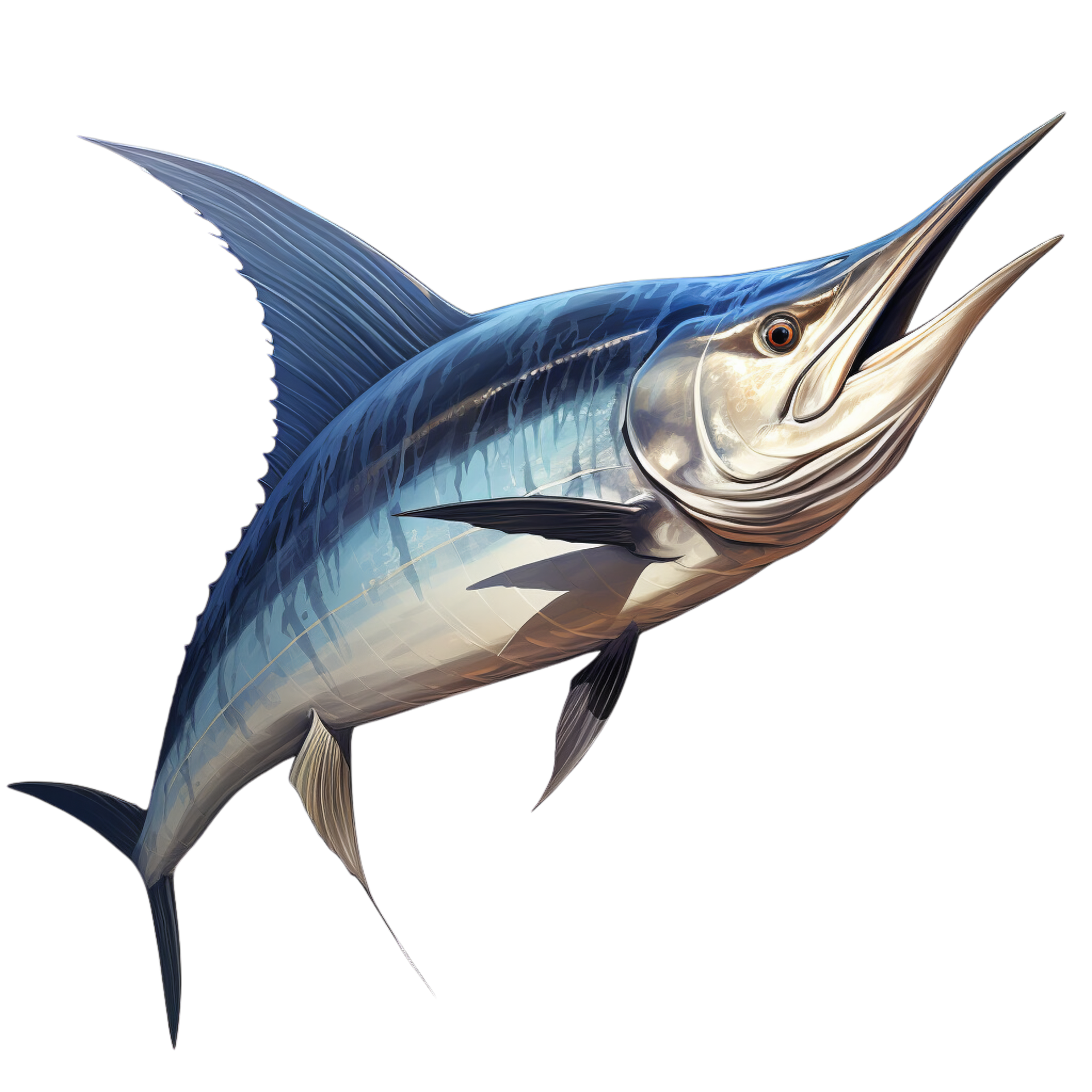 AI Generated Blue Marlin Fish 35930113 PNG ai-generated-blue-marlin-fish-35930113-png