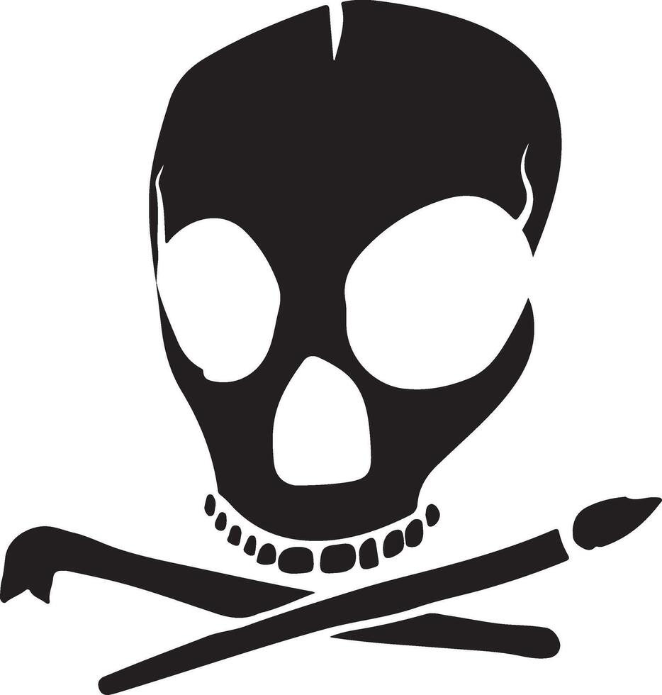 skull logo design vector