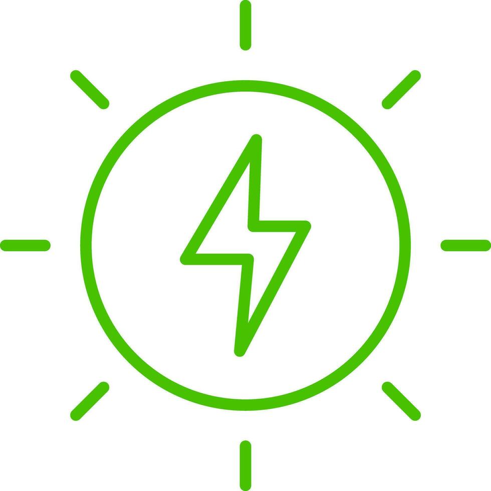 sun energy generic line icon stroke illustration vector