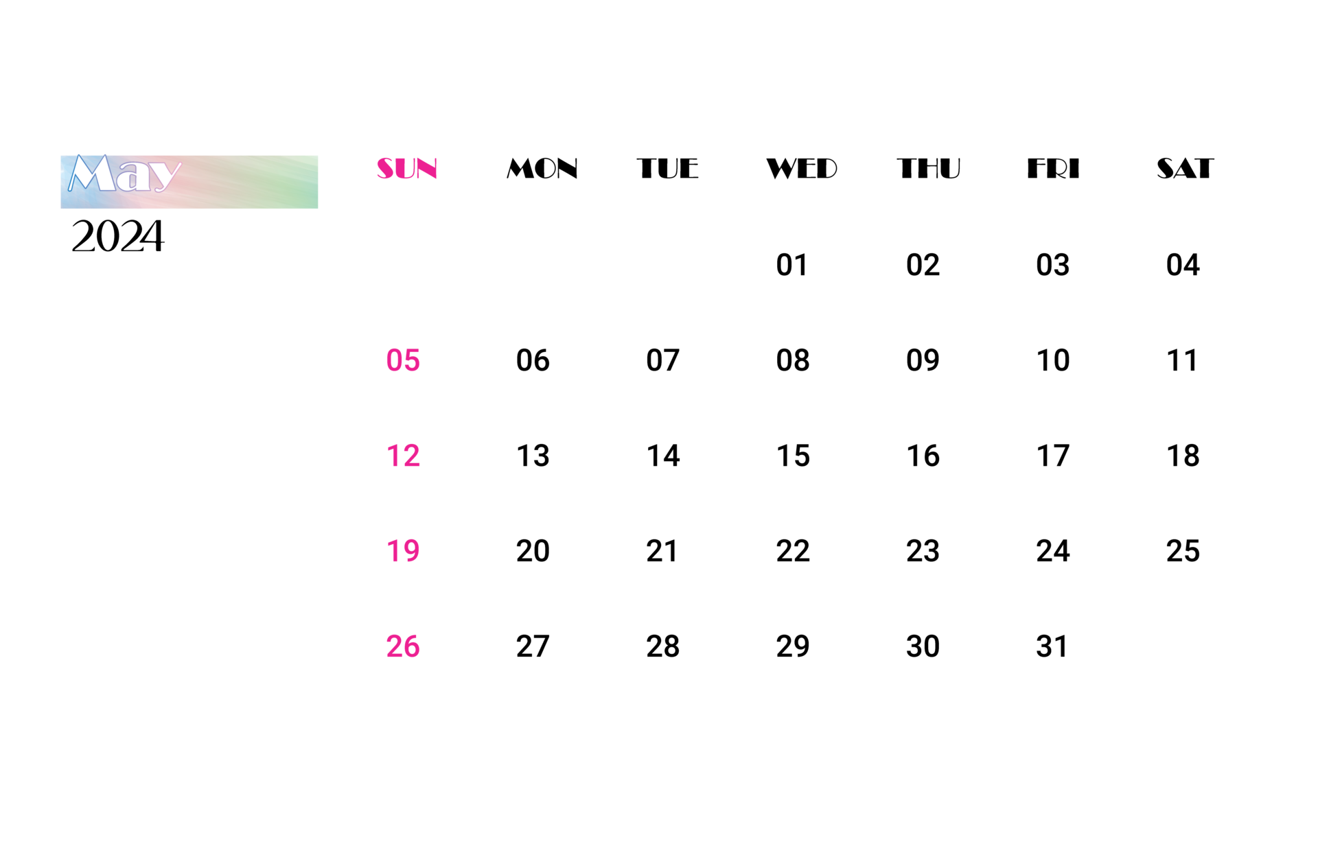 May 2024 calendar 35931569 PNG