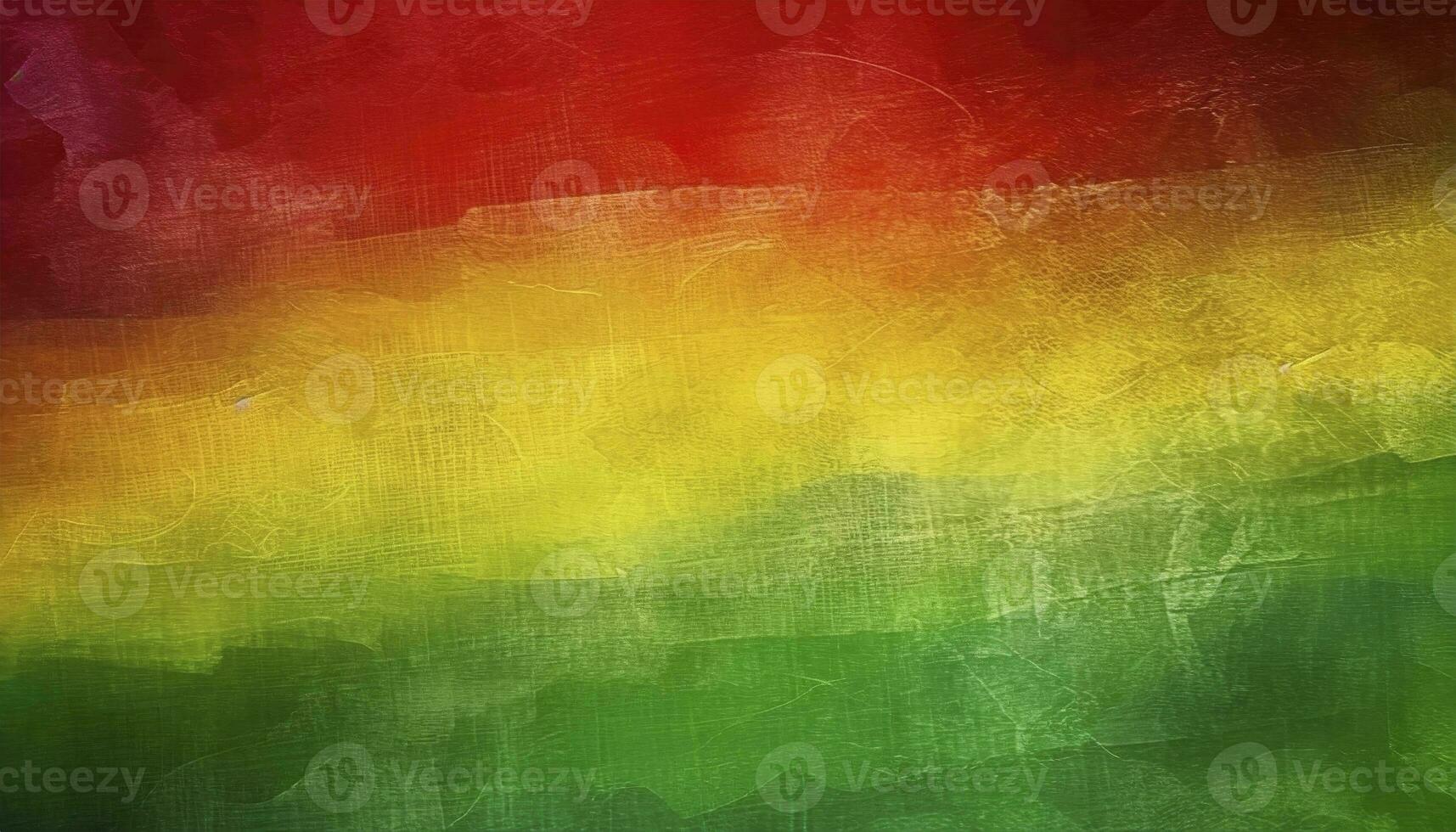 AI generated Black History Month Celebration Background. A textured canvas with grunge texture in red, yellow, and green paint colors, symbolizing the significance of Black History Month. photo