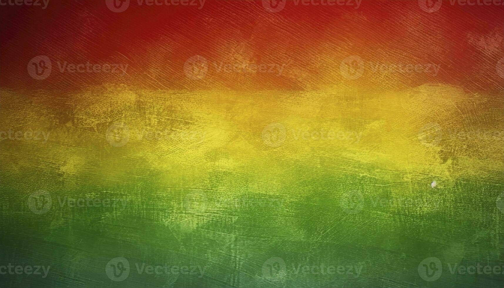 AI generated Black History Month Celebration Background. A textured canvas with grunge texture in red, yellow, and green paint colors, symbolizing the significance of Black History Month. photo