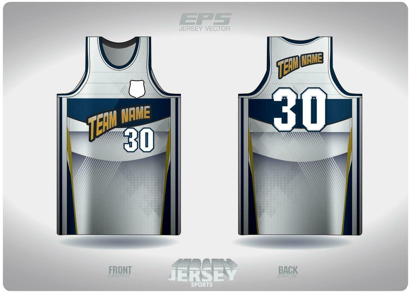 EPS jersey sports shirt vector.white blue teble cutting pattern design, illustration, textile background for basketball shirt sports t-shirt, basketball jersey shirt vector