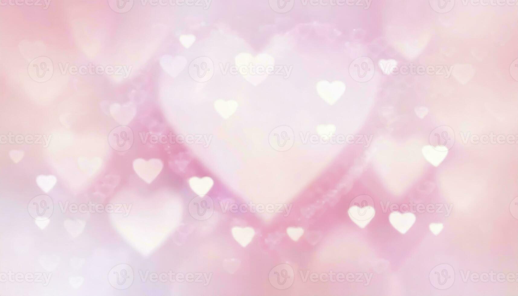 AI generated Abstract pastel background with hearts, perfect for celebrating occasions like Mother's Day, Valentine's Day, Birthday, featuring delightful spring colors. photo