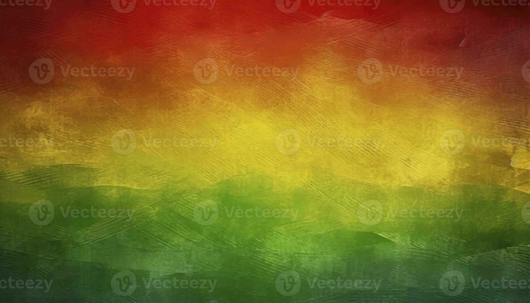 AI generated Black History Month Celebration Background. A textured canvas with grunge texture in red, yellow, and green paint colors, symbolizing the significance of Black History Month. photo