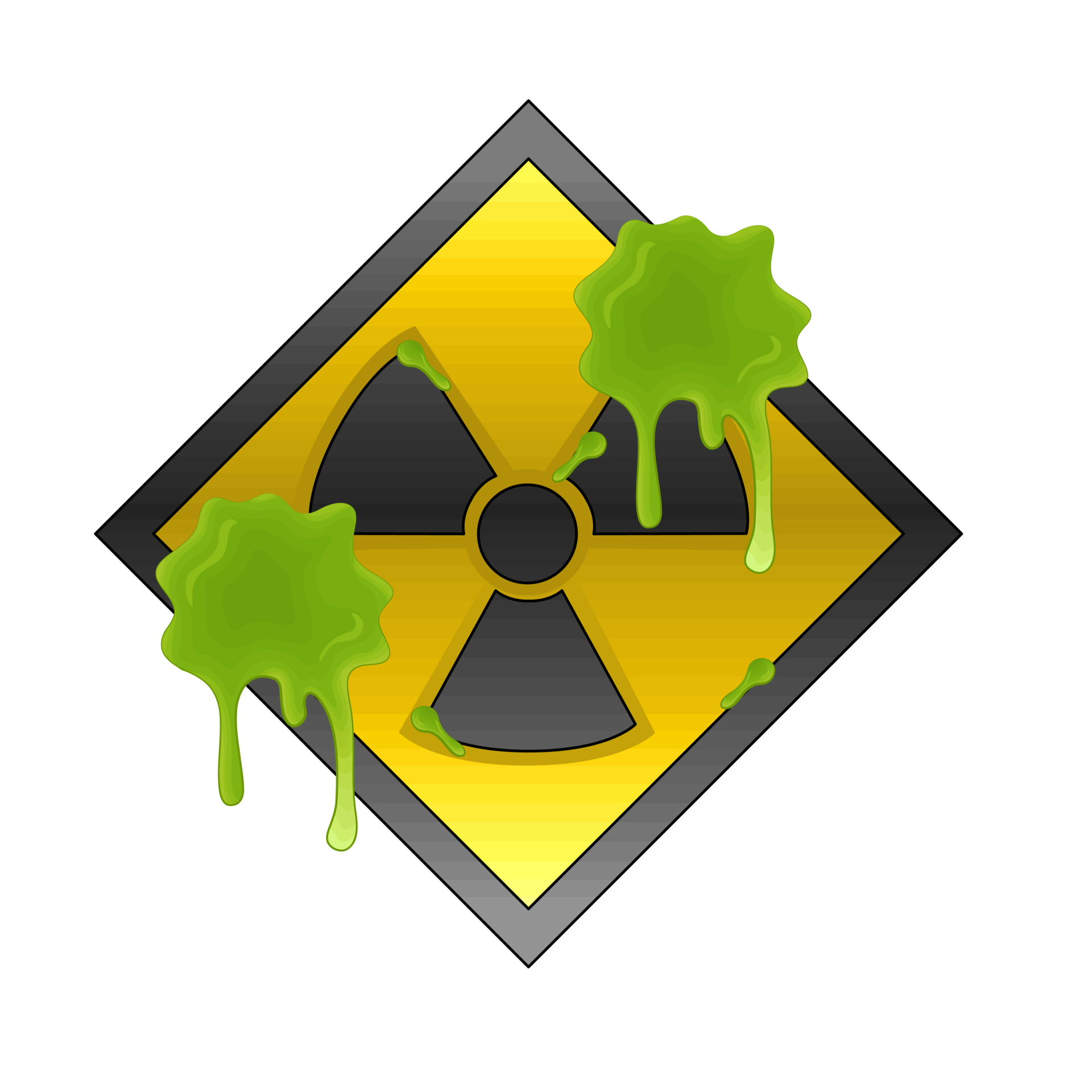 Illustration of radiation symbol 35932198 PNG