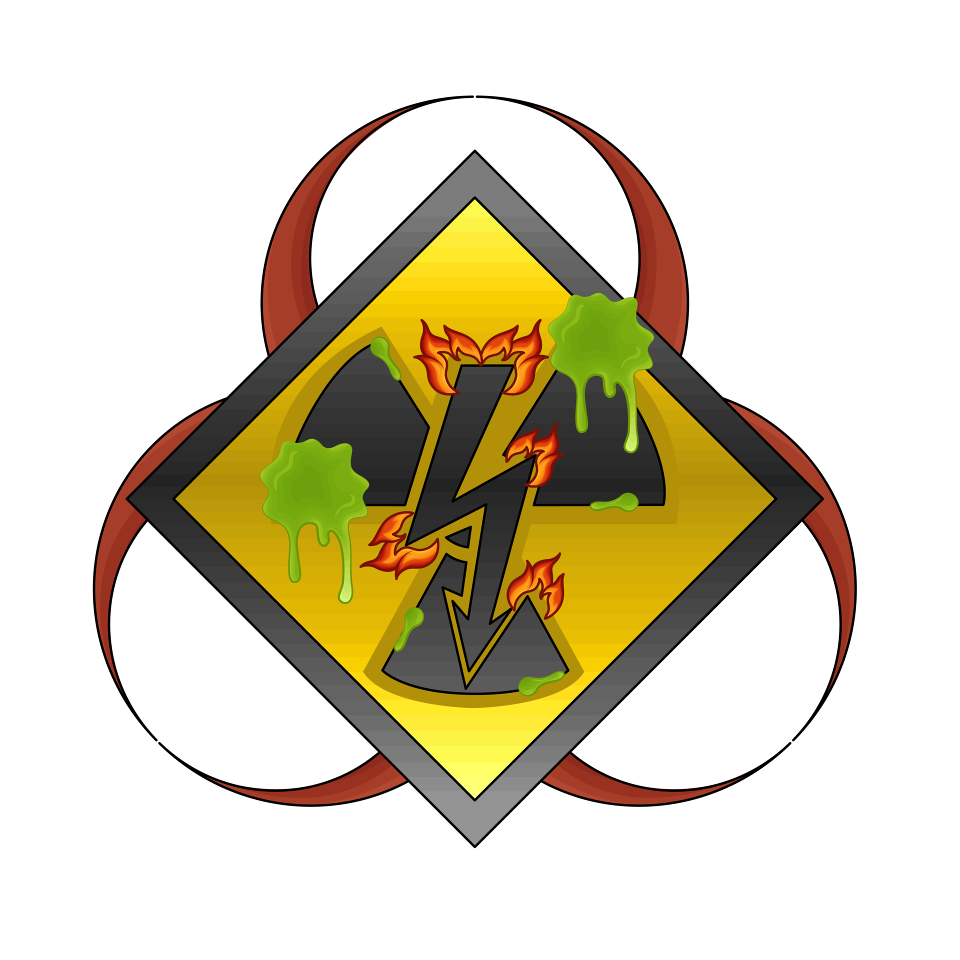 Illustration of radiation symbol 35932222 PNG