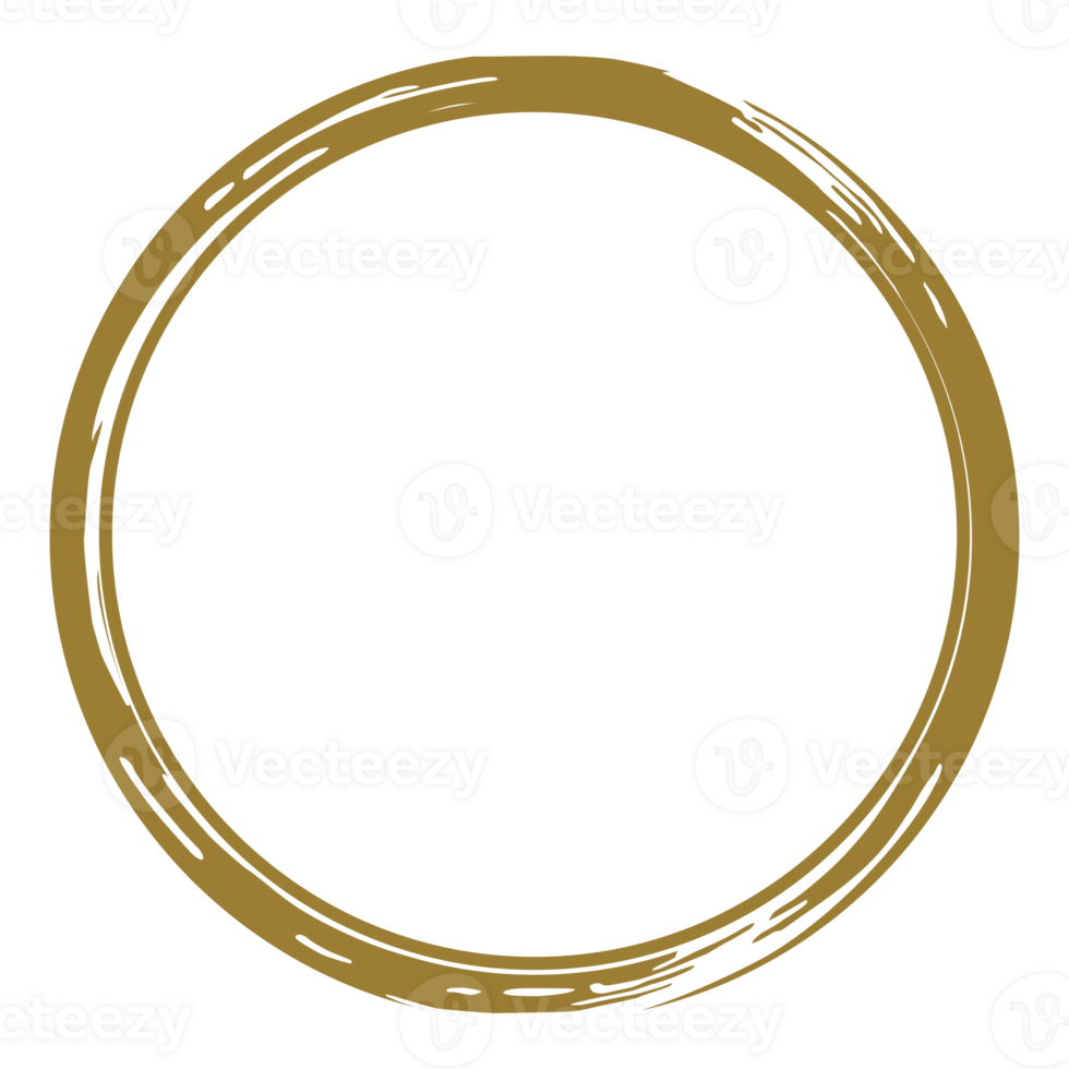 Zen Kreis Symbol Symbol im Gold Farbe. Zen Illustration zum Logo, Kunst rahmen, Kunst Illustration, Webseite oder Grafik Design Element. Format png