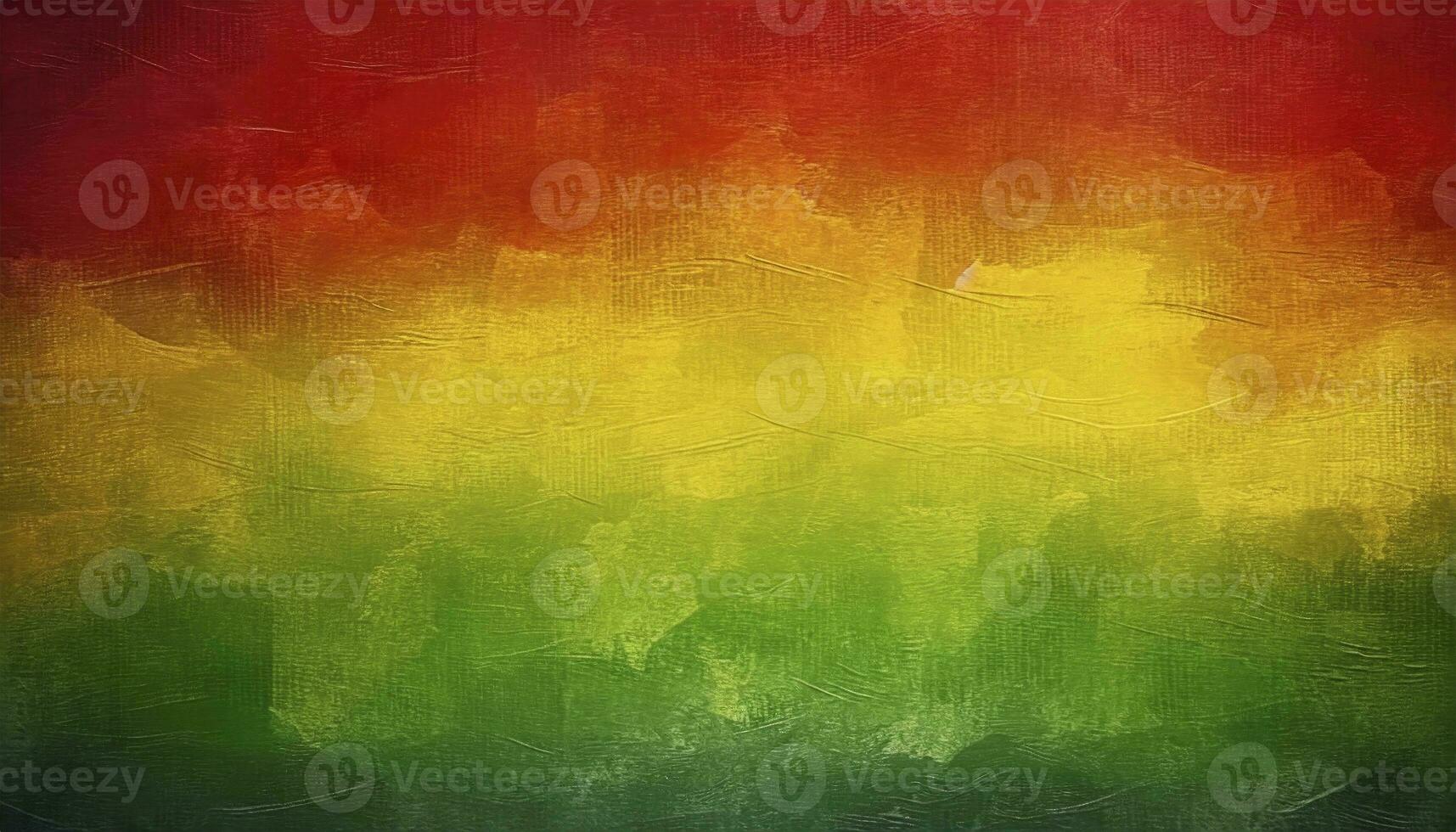 AI generated Black History Month Celebration Background. A textured canvas with grunge texture in red, yellow, and green paint colors, symbolizing the significance of Black History Month. photo