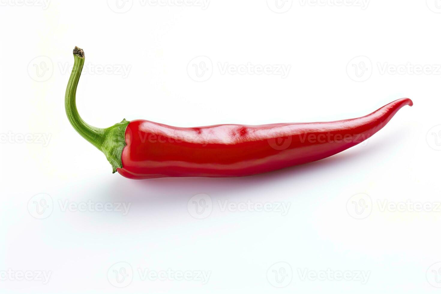 AI generated A Red chili pepper is isolated on a white background. AI Generated photo