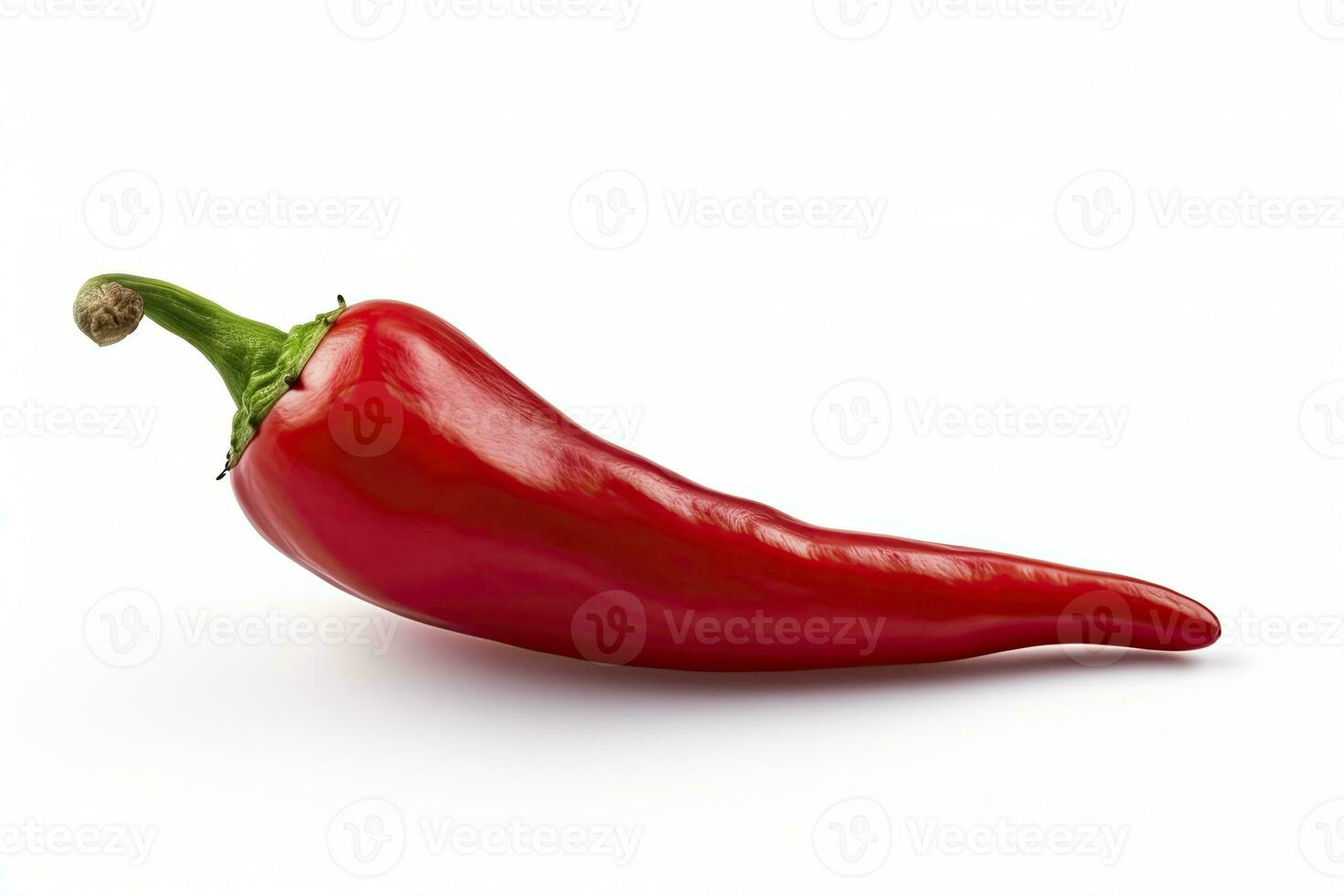 AI generated A Red chili pepper is isolated on a white background. AI Generated photo