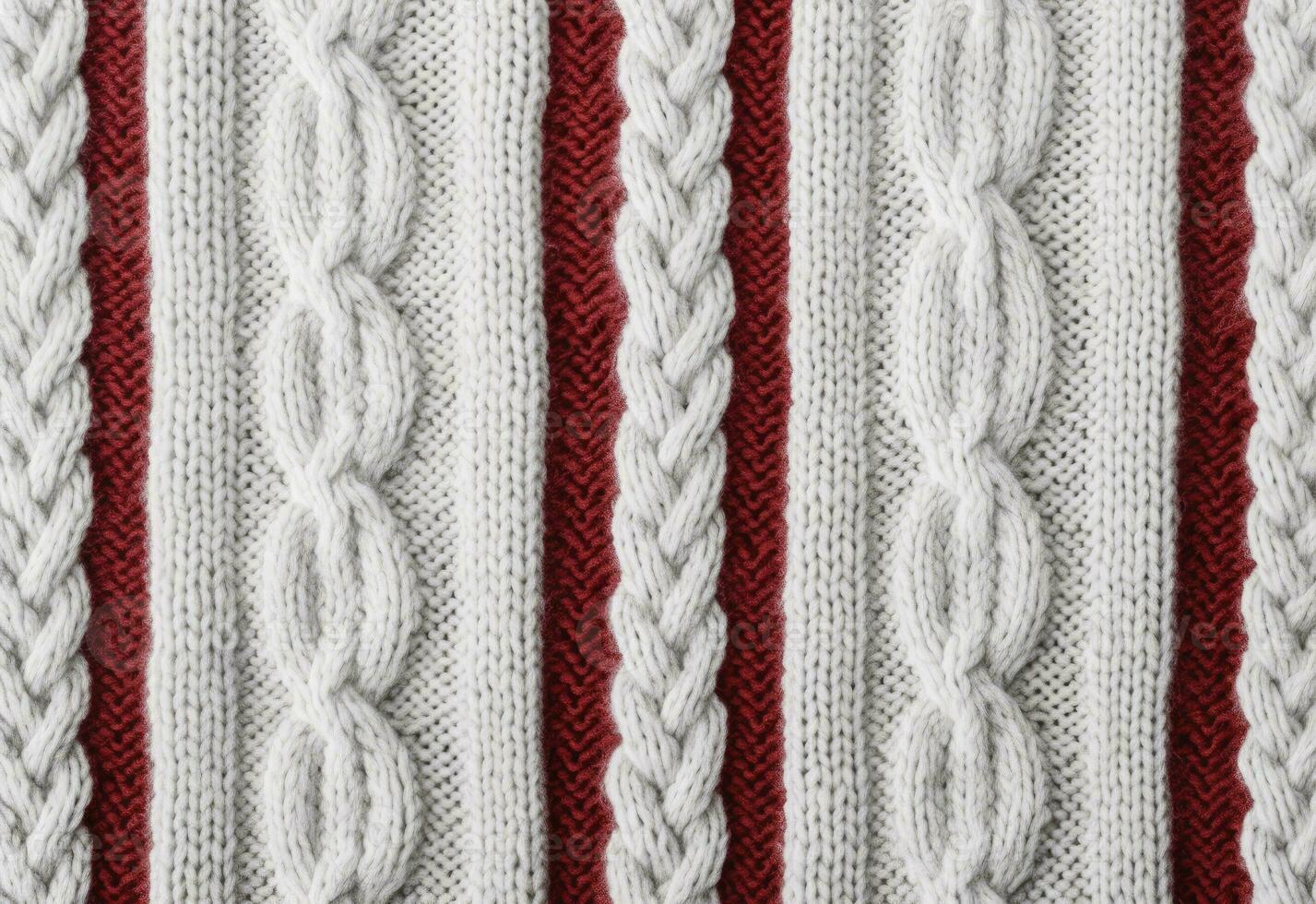AI generated Knitted sweater texture, background with copy space. AI Generated photo