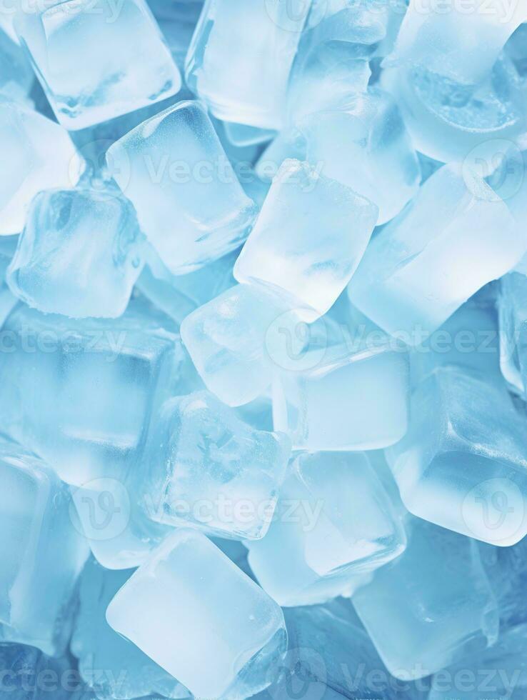 AI generated Ice cube background, ice cube texture, or background. AI Generated photo