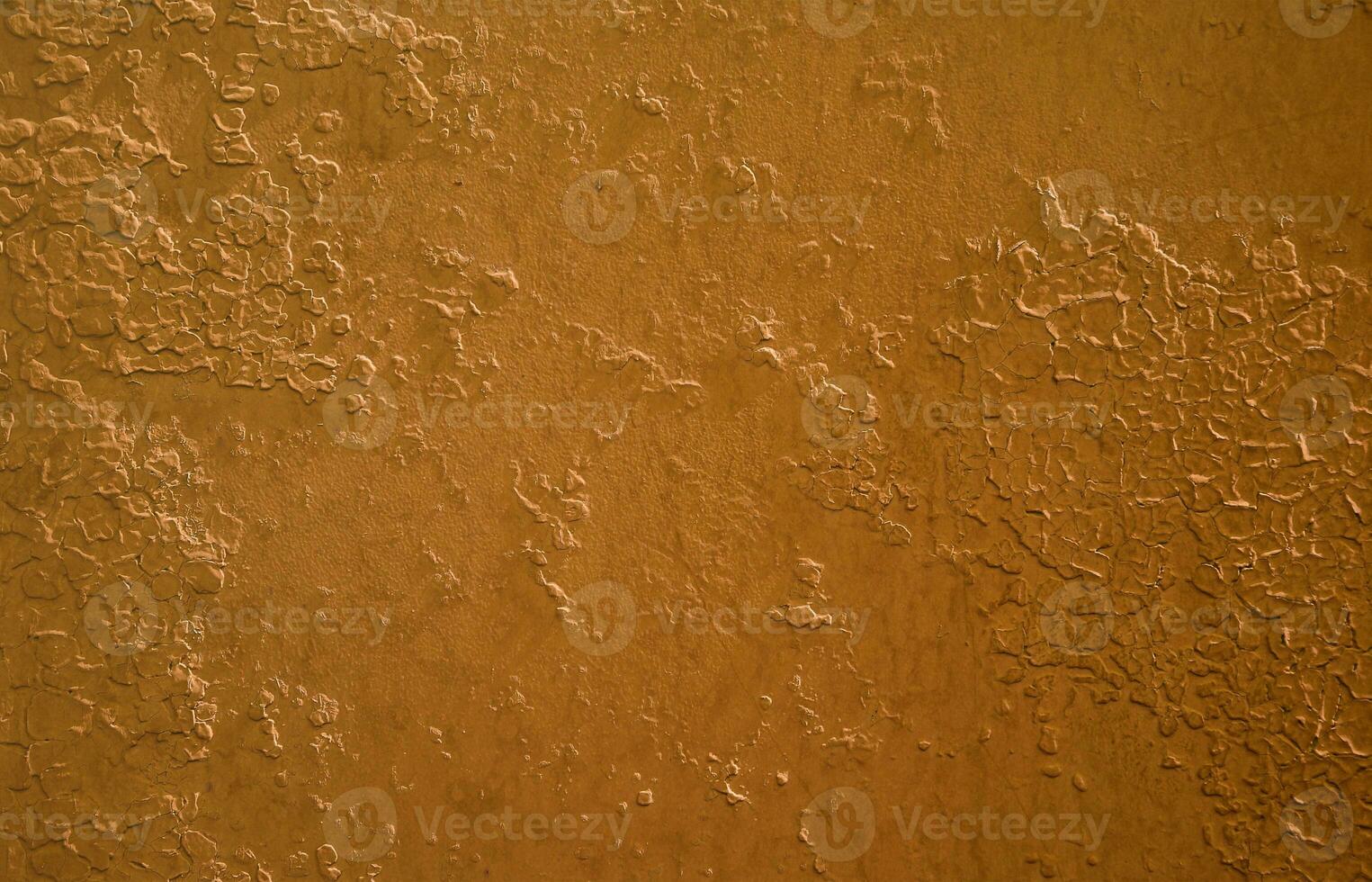 Texture of a metal wall with an old paint coating that spoils under the influence of time and weather photo