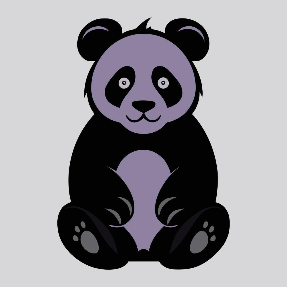 A Beautiful Panda Vector Artwork