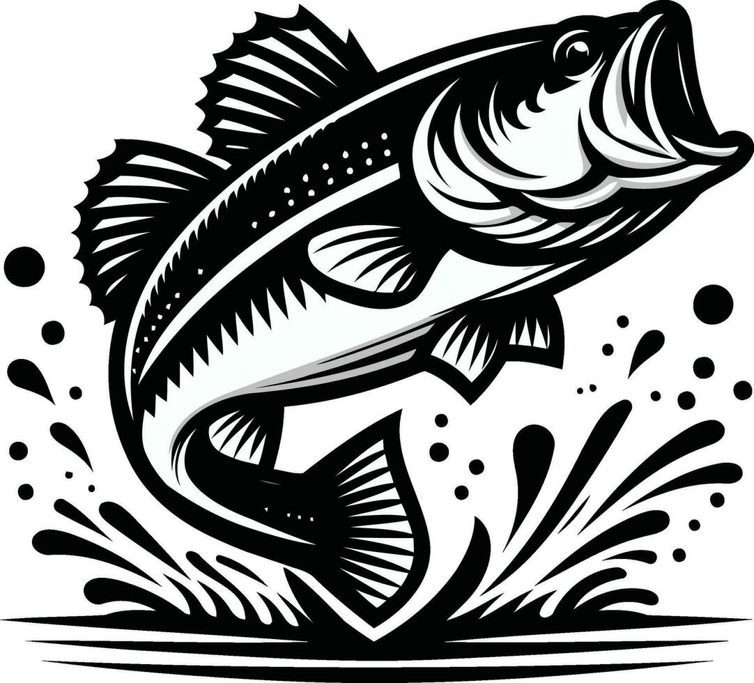 un hermosa pescado vector ilustración obra de arte