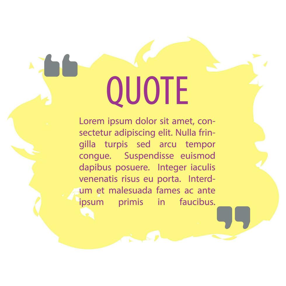 Quote frames templates quote text bubbles speech bubble vector illustration
