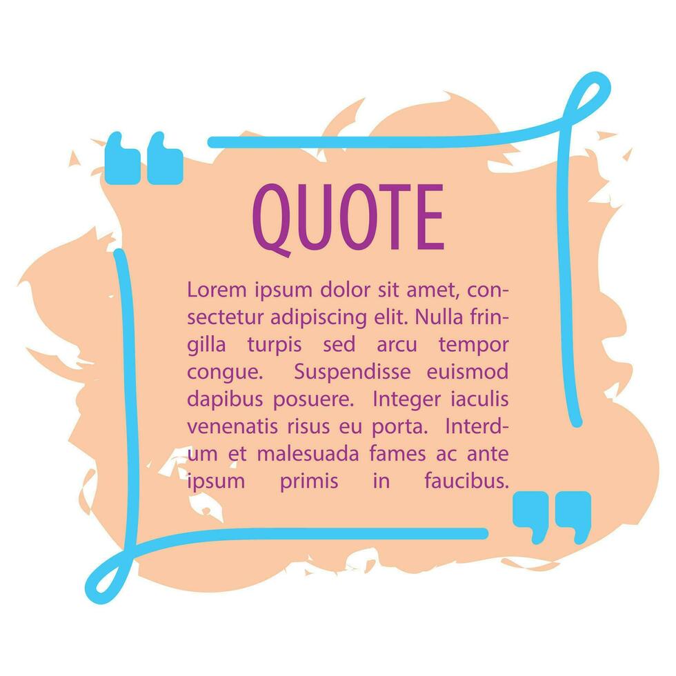 Quote frames templates quote text bubbles speech bubble vector illustration