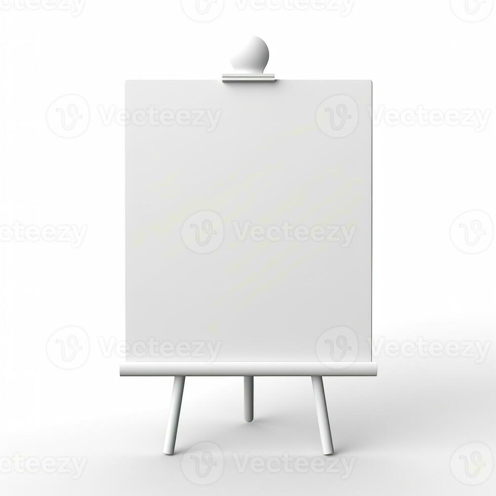 AI generated blank whiteboard on the wall. Generative AI photo
