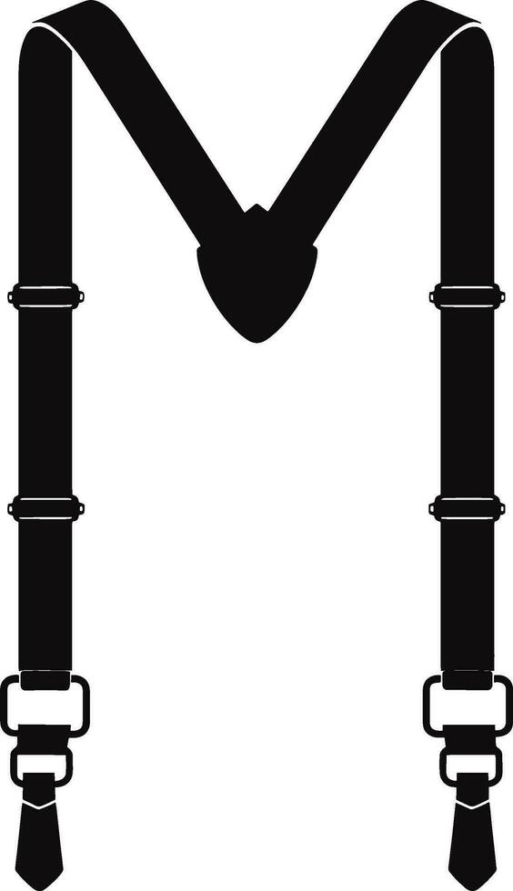 Suspender Braces Sketch Fashion. AI generated illustration. vector