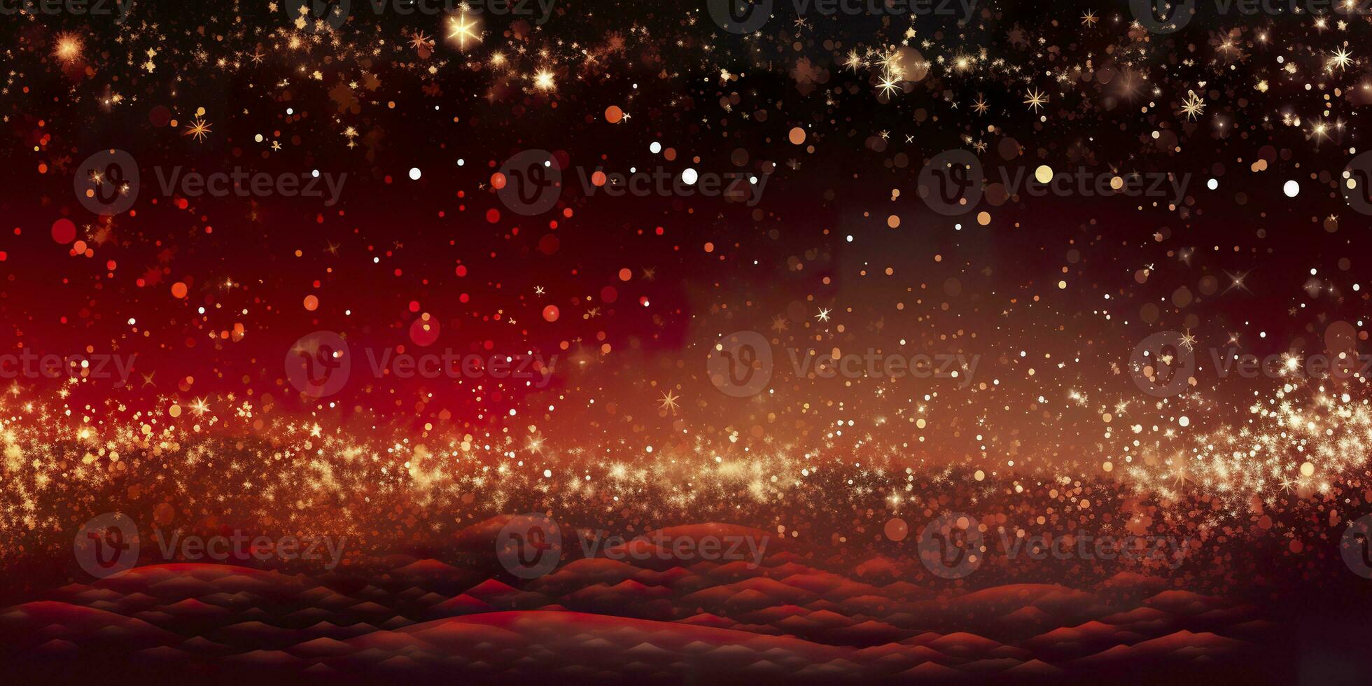 AI generated Merry Christmas and Happy New Year Background. AI Generated photo