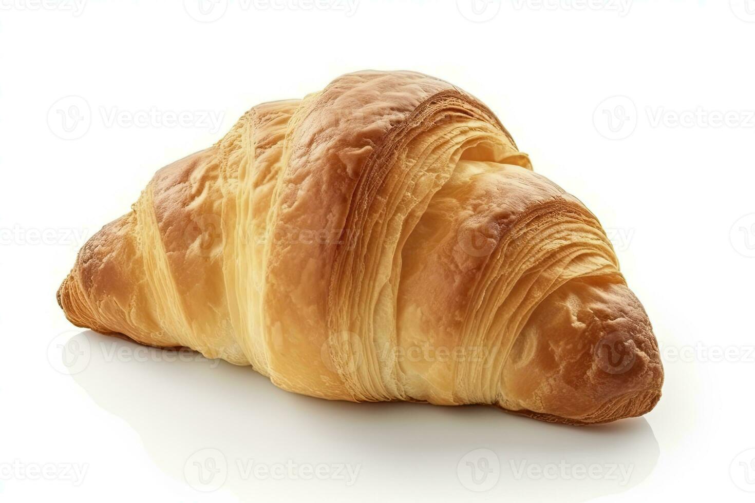 AI generated Croissant isolated on white background. AI Generated photo