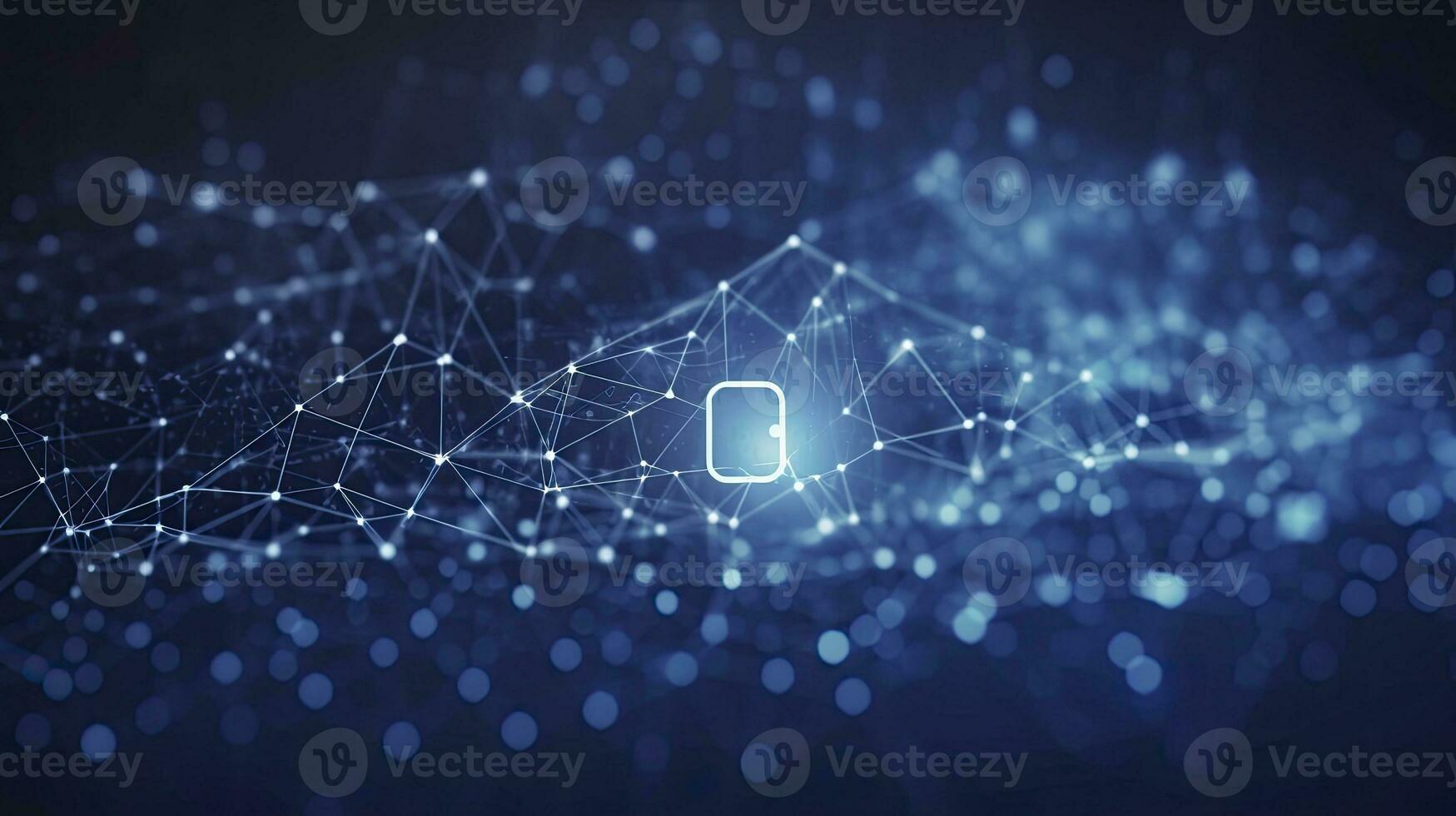 AI generated Abstract concepts of cybersecurity technology and digital data protection. AI Generated photo