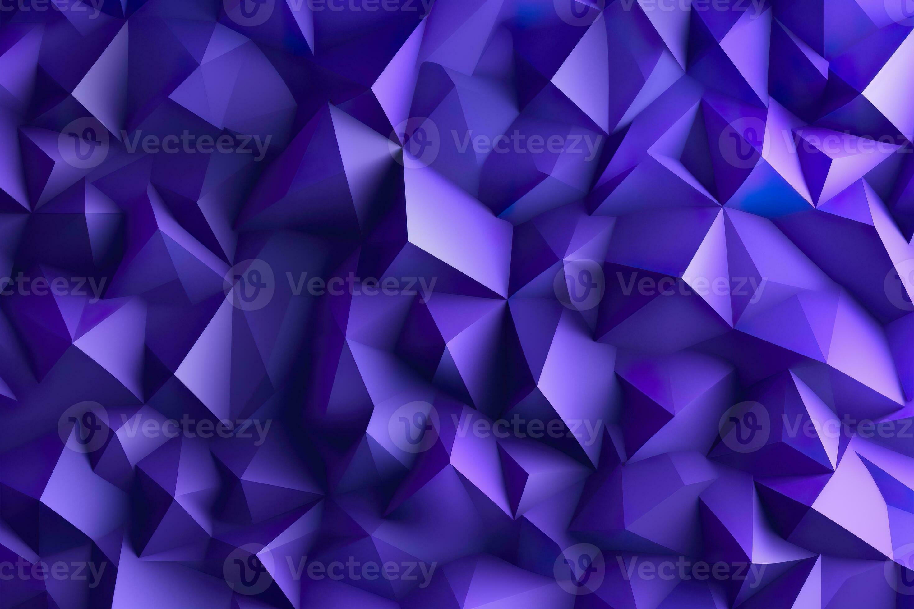 AI generated Purple Gradient Abstract Illustration. 3D triangle ...