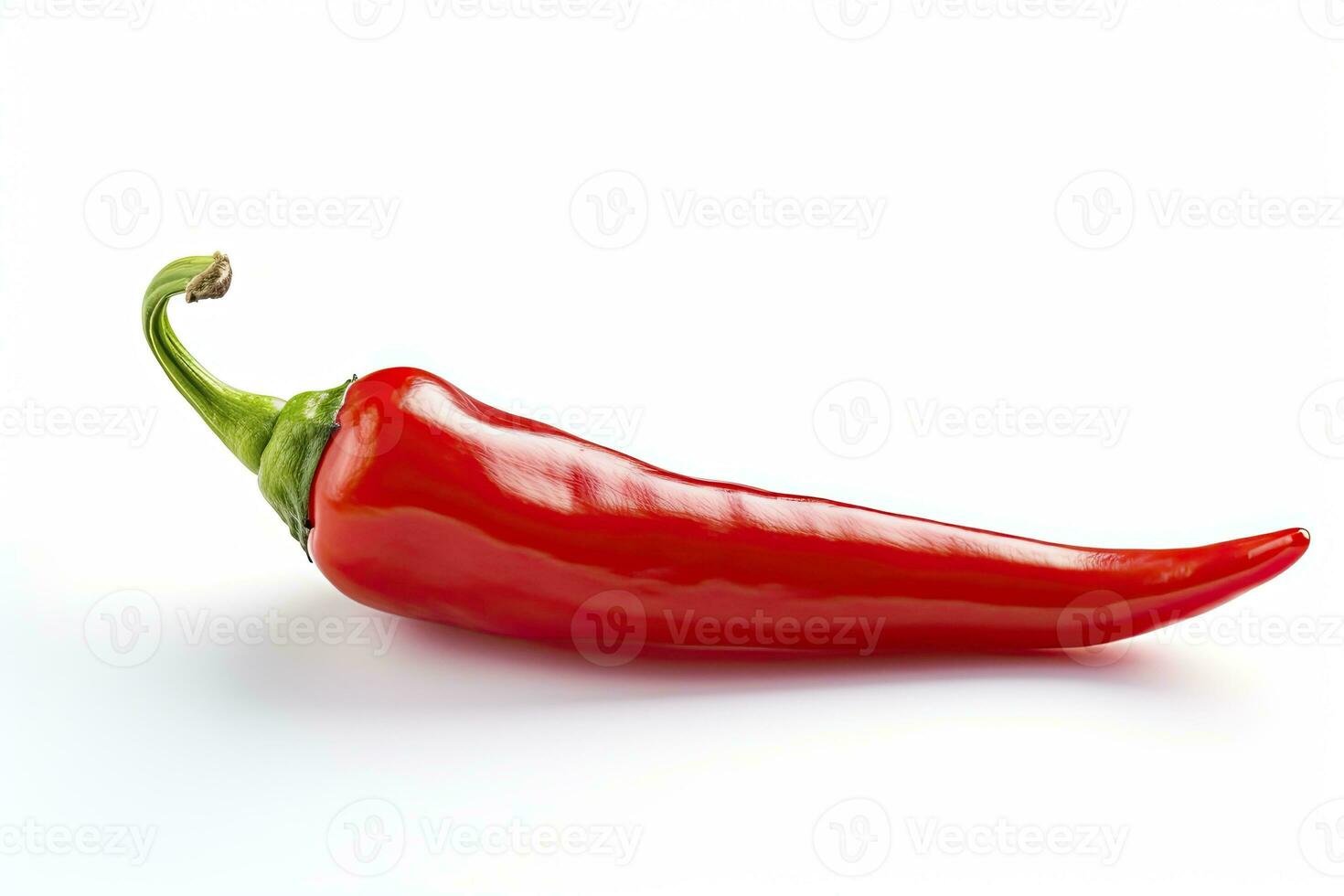 AI generated A Red chili pepper is isolated on a white background. AI Generated photo