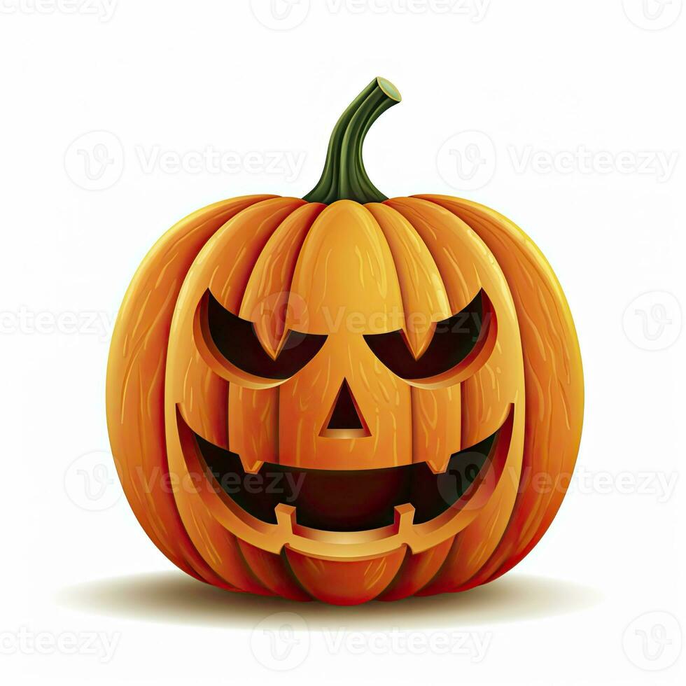 AI generated Halloween object on white background. AI Generated photo