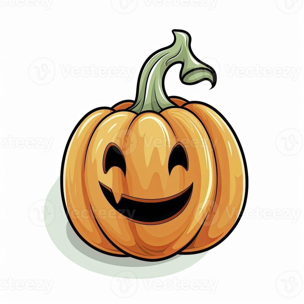 AI generated Halloween object on white background. AI Generated photo
