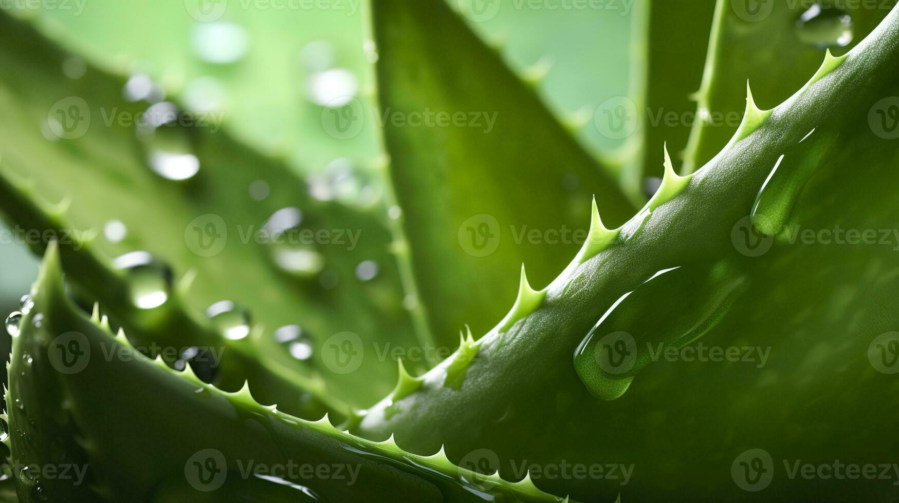 ai generado visualizante el presentación de el planta áloe Vera. generativo ai foto