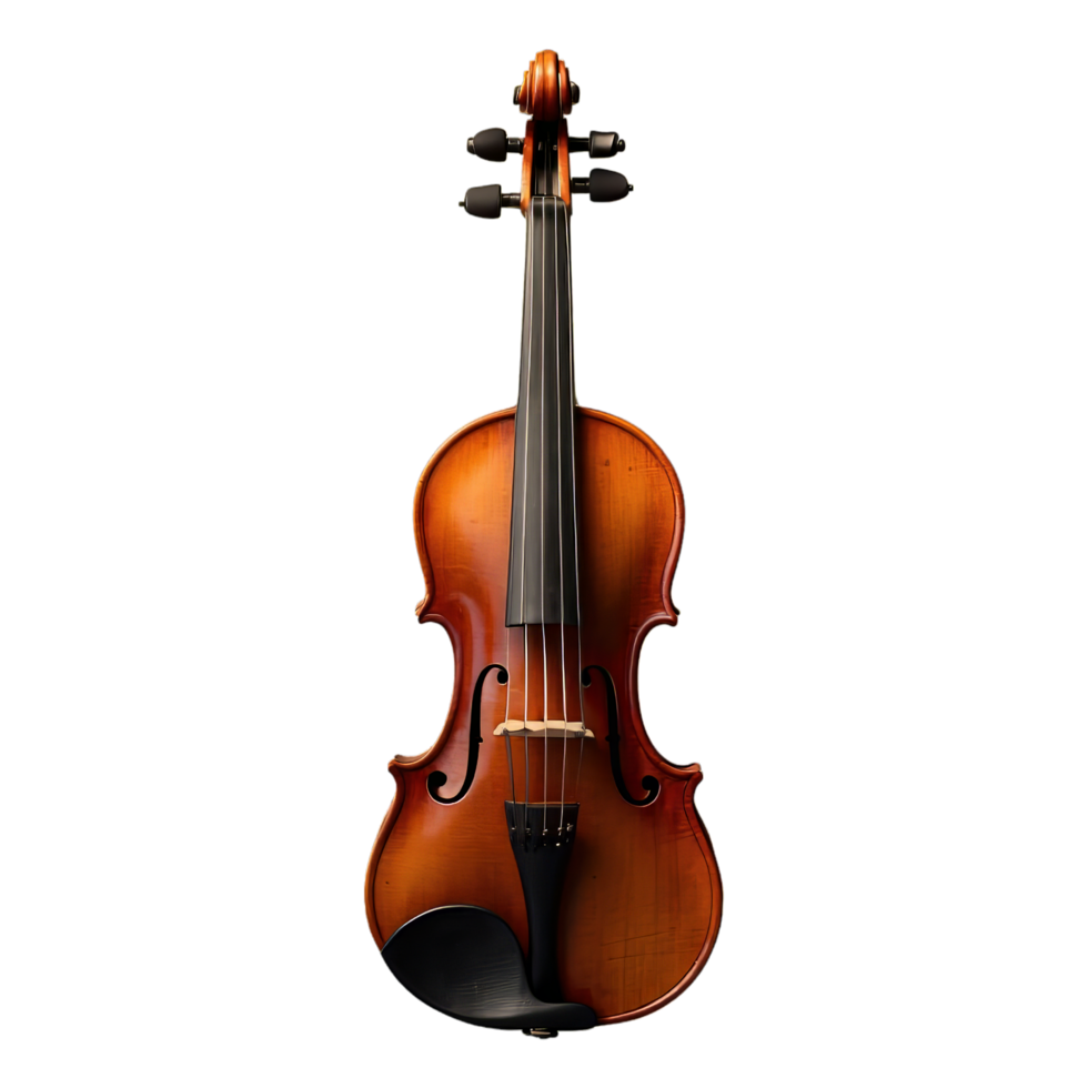 AI generated Violin isolated on transparent background png