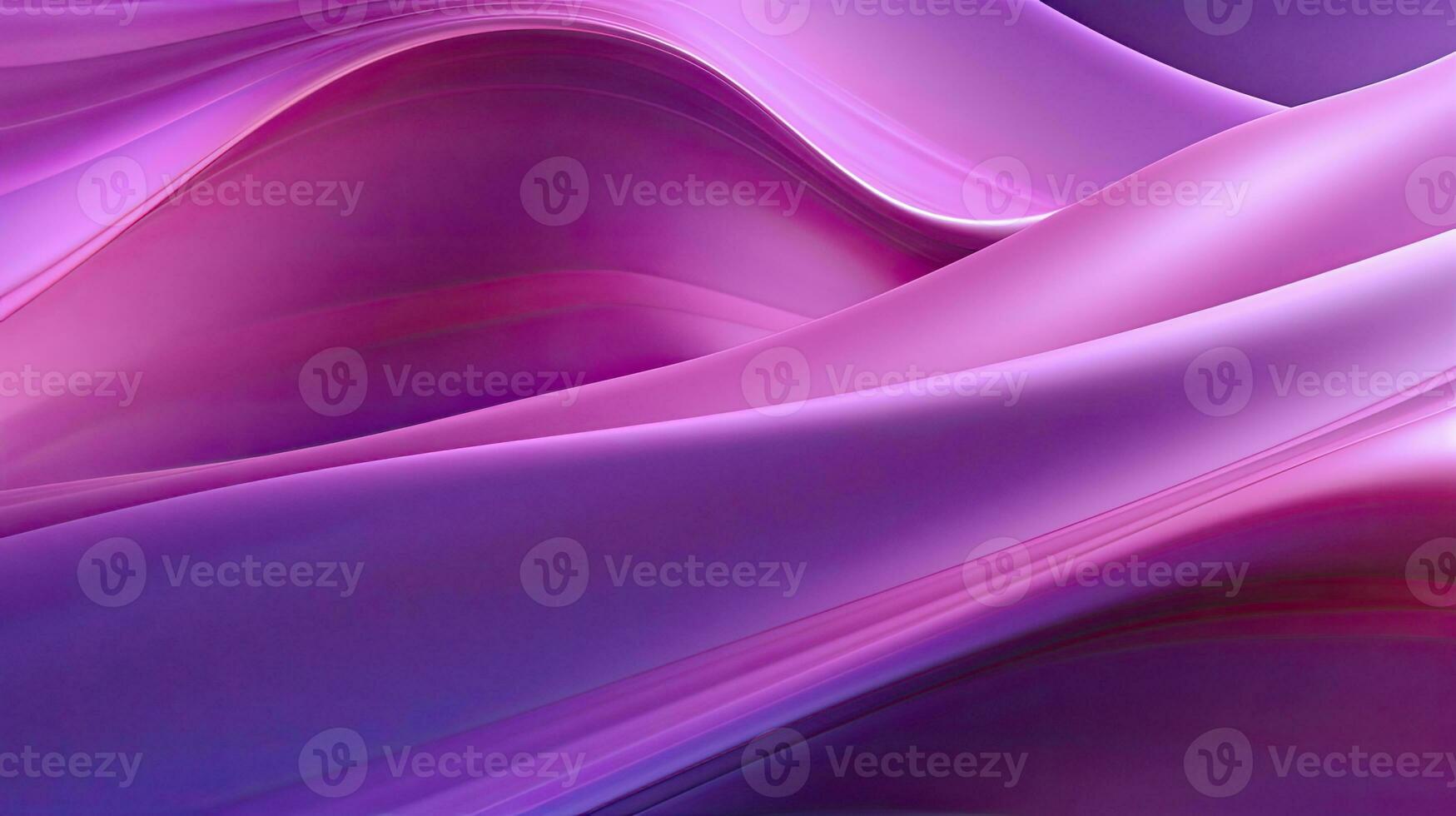 AI generated Abstract 3D image of digital waves in shades of pink and purple. AI Generated photo