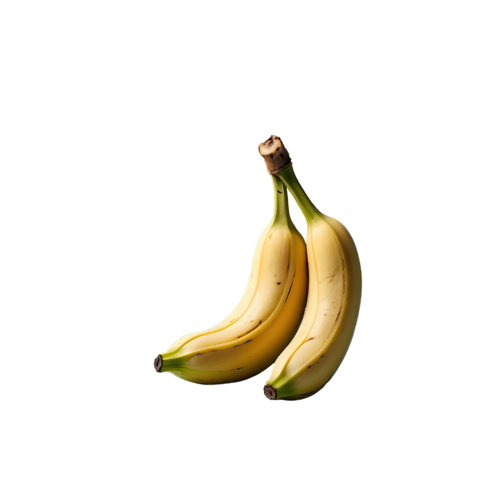 AI generated wounded banana isolated on transparent background png
