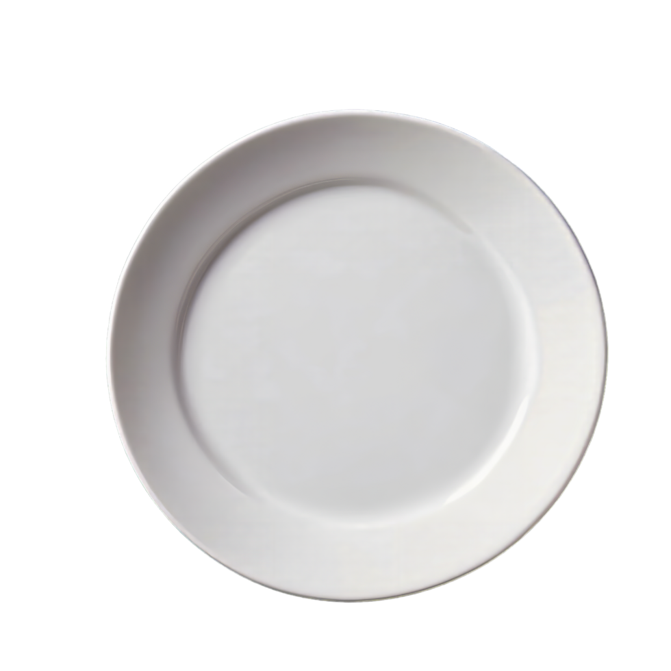 AI generated Ceramic plate isolated on transparent background png