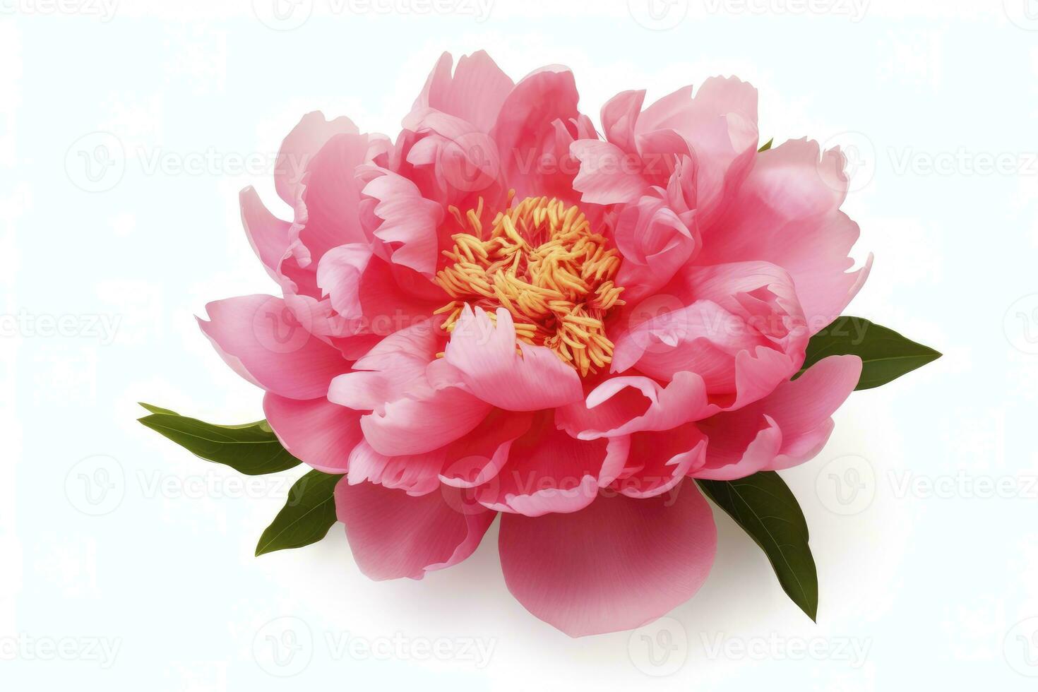 AI generated Peony isolated on white background. AI Generated photo