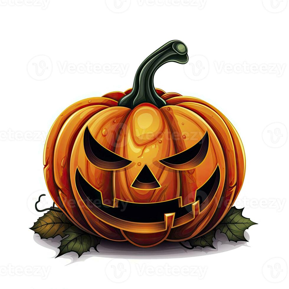 AI generated Halloween object on white background. AI Generated photo