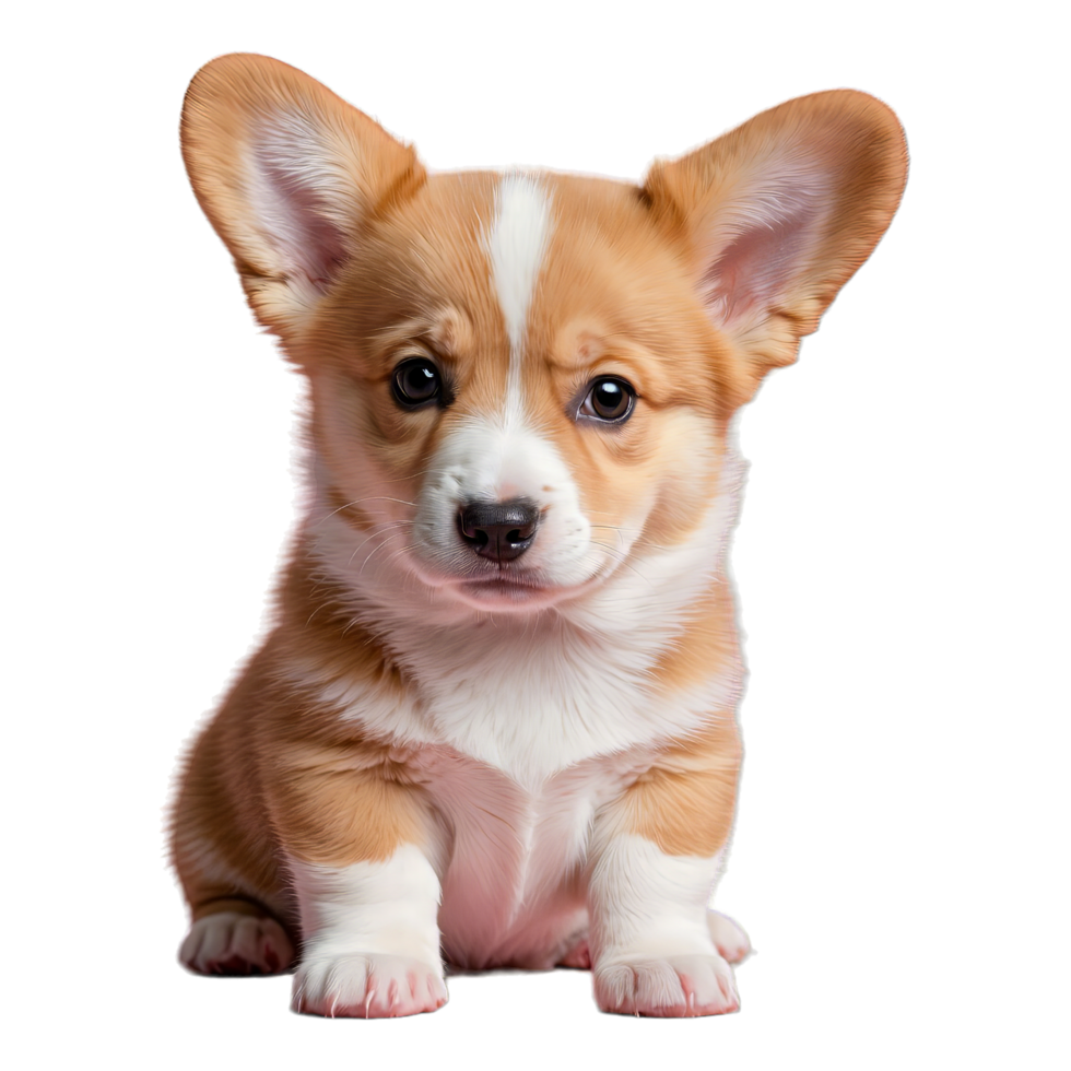 AI generated welsh corgi puppy isolated on transparent background png