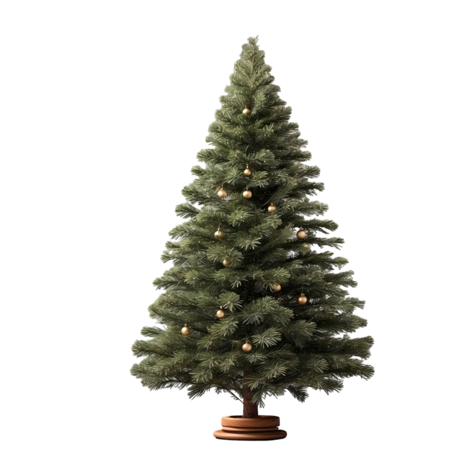 christmas tree isolated on transparent background png