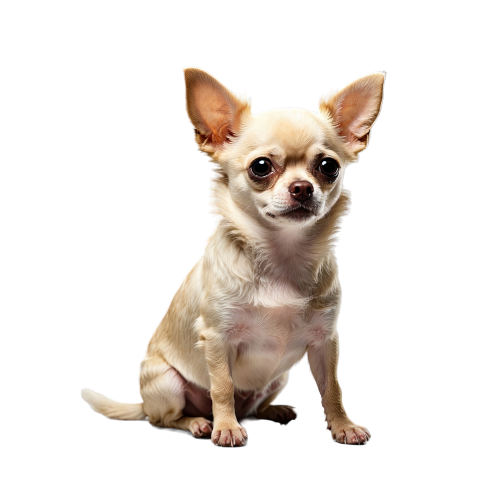 AI generated chihuahua isolated on transparent background png