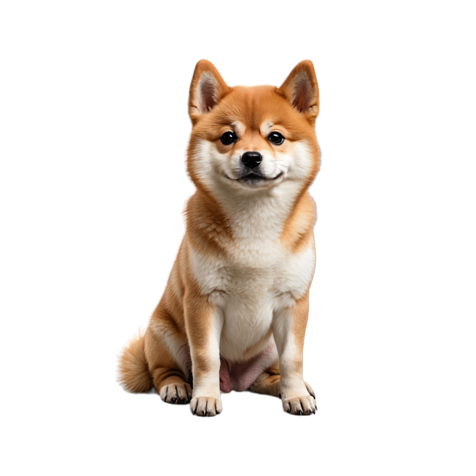 AI generated Adorable shiba inu isolated on transparent background ...
